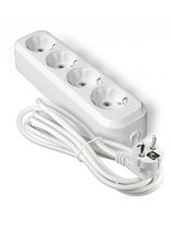 Удлинитель бытовой 4 гнезда, 5 м, ПВС, 3х0.75 мм2, с заземлением, UNIVersal, У10, У10-555