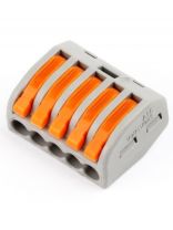 Клемма монтажная, 5 отверстий, с рычагами, 8 шт, Smartbuy, SBE-cwcc-5-rp