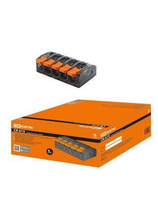 Клемма СК-615, соединительная, пластик, 2.5 мм2, TDM Electric, SQ0527-0023