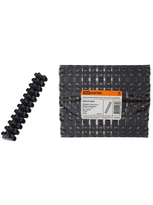 Зажим ЗВИ-80, винтовой, полипропилен, черный, 12 пар, 100°С, 6-25 мм2, TDM Electric, SQ0510-0038