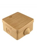 Коробка распаячная, открытая, 65х65х50 мм, TDM Electric, с крышкой, 4 входа, сосна, IP54, SQ1401-0711