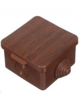 Коробка распаячная, открытая, 65х65х50 мм, TDM Electric, с крышкой, 4 входа, бук, IP54, SQ1401-0611