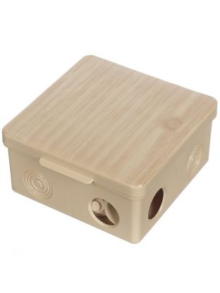 Коробка распаячная, открытая, 100х100х55 мм, TDM Electric, с крышкой, 8 входов, сосна, IP54, SQ1401-0713