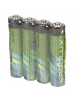 Батарейка Ergolux, ААА (R03, 24D), Zinc-carbon, солевая, 1.5 В, спайка, 4 шт, 12440