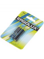 Батарейка Ergolux, АА (LR6, 15A), Alkaline, щелочная, 1.5 В, блистер, 2 шт, 11747