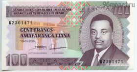 Бурунди 100 франков 2024