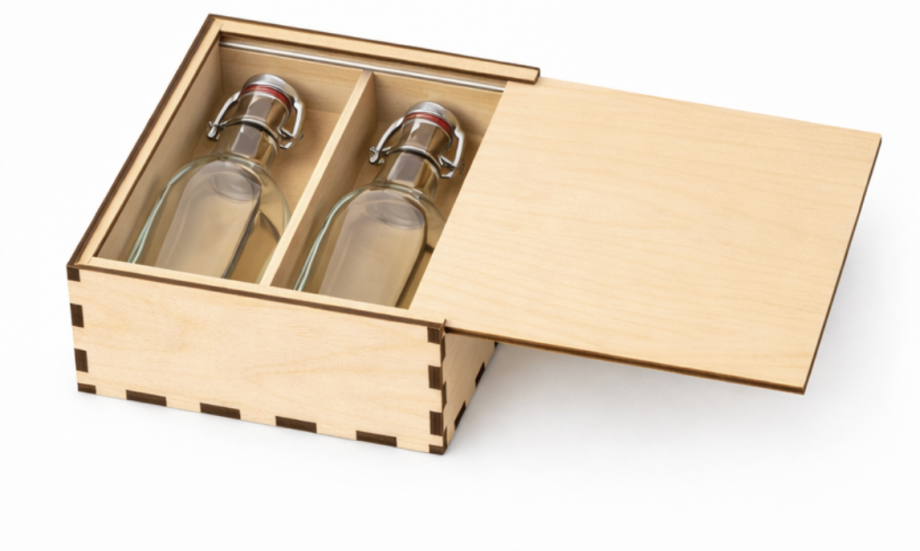 Коробка для настойки/ликера на 2 бутылки (0,5л)