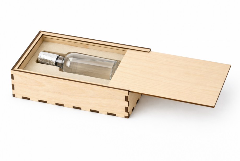 Коробка для водки на 1 бутылку с ложементом