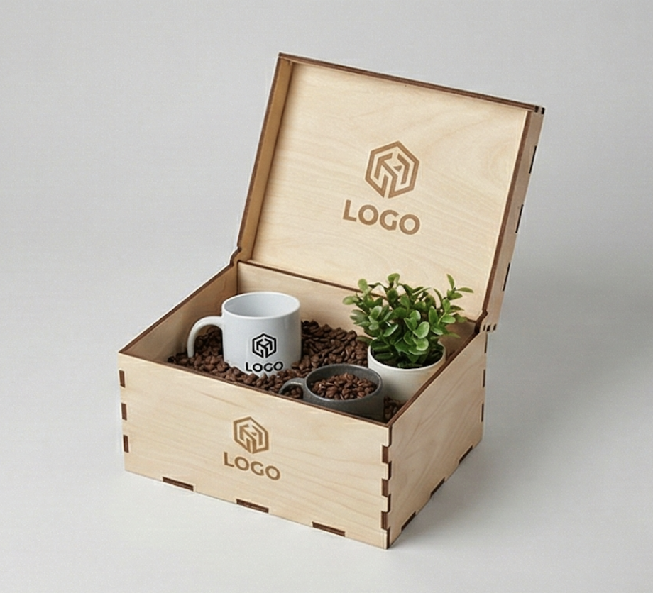 Коробка welcome pack с логотипом (M)