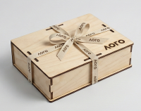 Коробка с лентой/шнуром (брендирование)