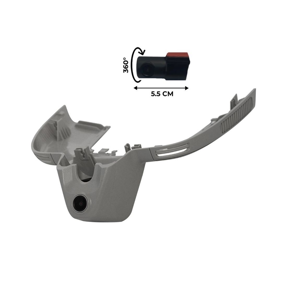 Mercedes GLS X167 2019+/GLE W167 2019+ (для комплектаций с тремя линиями прорезей) RedPower DVR-MBS6-G DUAL (серый) штатный двухканальный видеорегистрат