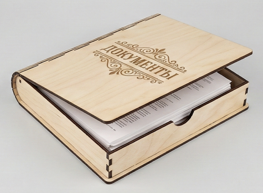 Шкатулка для документов А5 с гравировкой