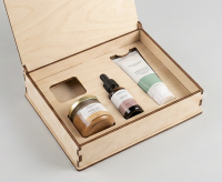 Коробка для косметического набора (крем+сыворотка+маска)