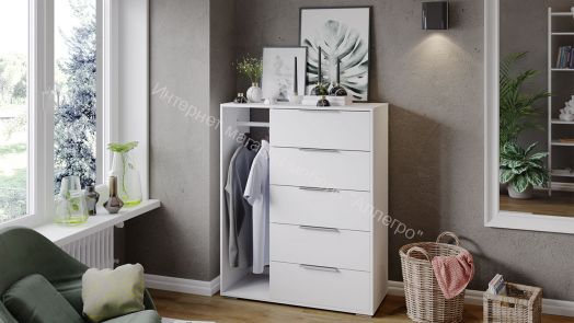 Комод комбинированный «Нуар» тип 1  Белый ясень