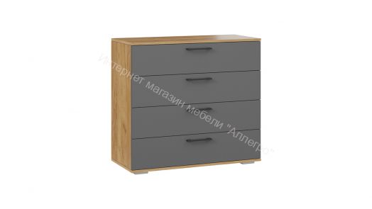 Комод «Нео» - 502.000.000 Дуб Крафт золотой, Серый графит