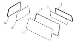 Стекло заднее (Hai'an, Jiangsu) для Howo70