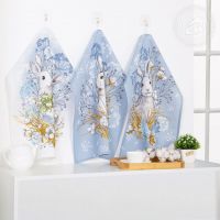 Набор полотенец из рогожки "Роджер" (3шт.)