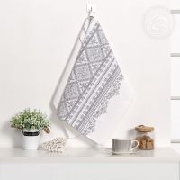 Полотенце кухонное из рогожки "Мережка"