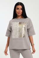 Футболка женская 238 [бежевый темный]