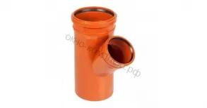 Тройник канализационный наружный 160х110х45град
