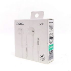 Наушники, HOCO M101, AUX разъём с МК 1,2м, белые