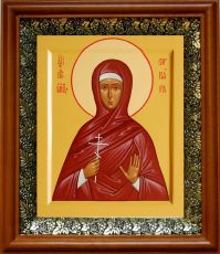Икона Варвара Алапаевская в киоте с басмой Виноградная Лоза (UV-печать)(30149)