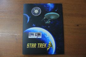 Канада Комплект 25 центов + марки "Звездный путь" 2016 год UNC