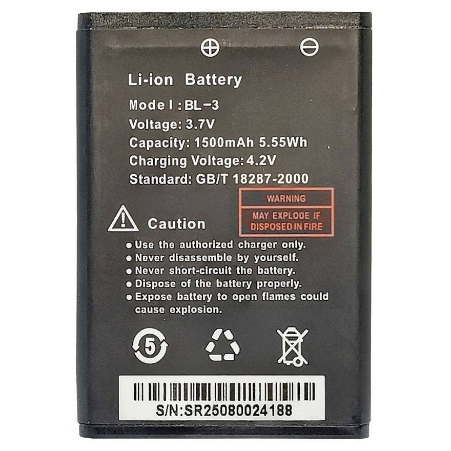 Аккумулятор BL-3 для рации Baofeng BF-R5, BF-T6, UV-3R, BF-C50