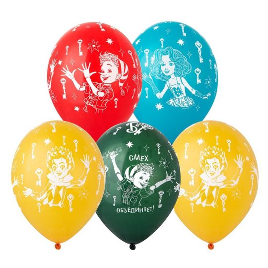 Буратино пятисторонний шар латексный с гелием