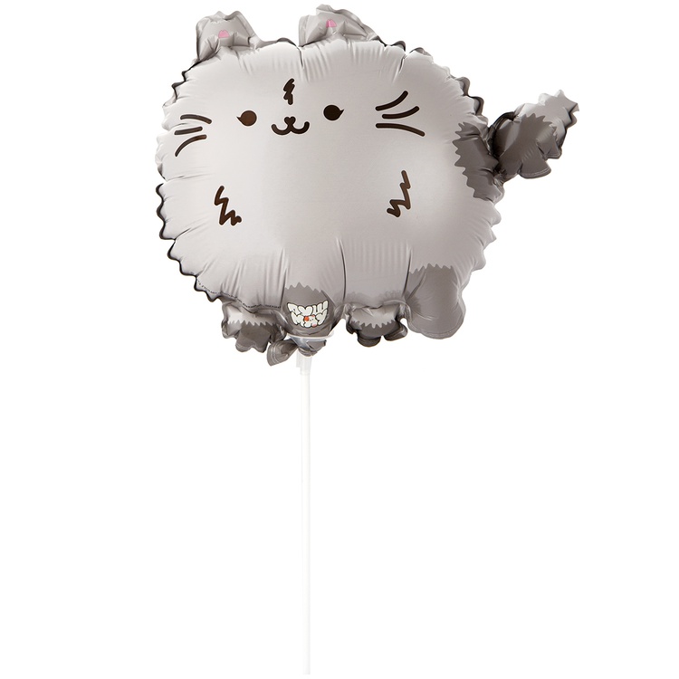 ПушМяу 1 на палочке шар малый фольгированный с воздухом