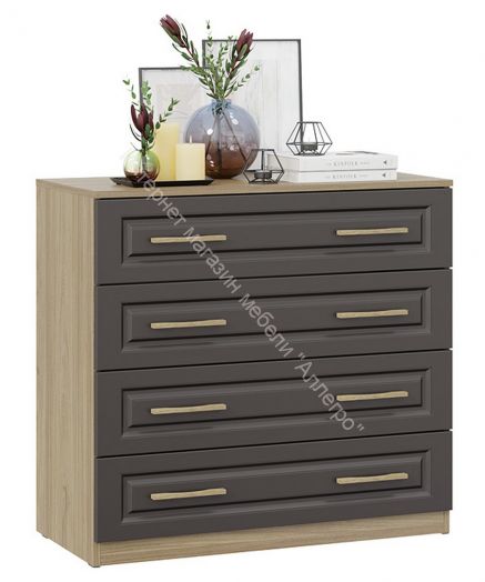 Комод «Сэнди» - 211.001.000 Вяз благородный, Серый вулкан