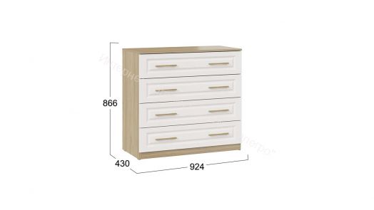 Комод «Сэнди» - 211.001.000 Вяз благородный, Белый