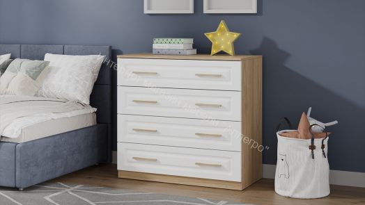 Комод «Сэнди» - 211.001.000 Вяз благородный, Белый