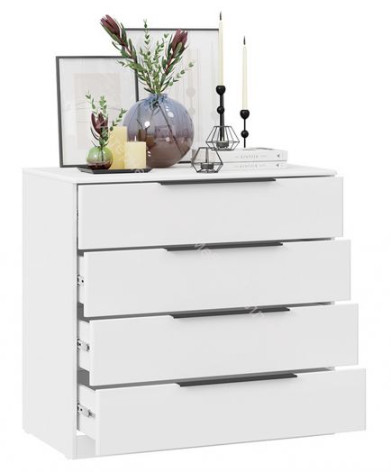 Комод «Тесса» - 201.002.000 Белый Жемчуг, Белый глянец