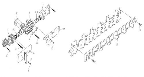 Передний выпускной коллектор v2