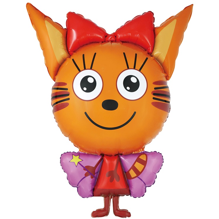 КарамелькаФея Три Кота шар фигурный фольгированный с гелием