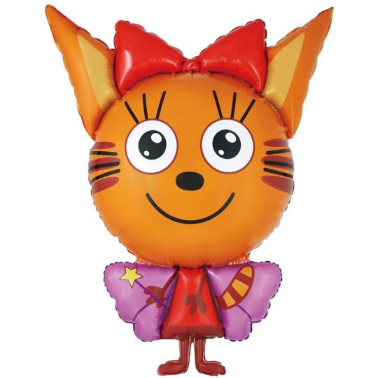 КарамелькаФея Три Кота шар фигурный фольгированный с гелием