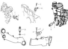 Датчик давления масла Howo, Sitrak MC11, MC13