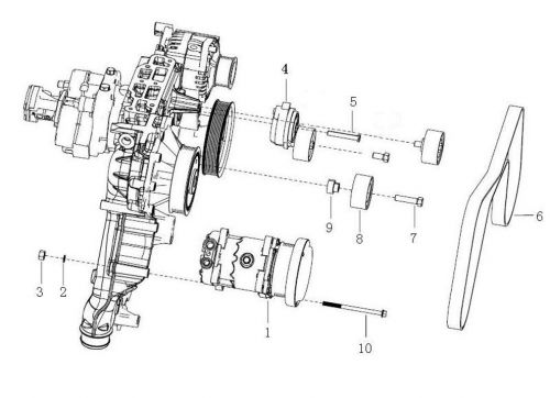 Компрессор кондиционера Howo, Sitrak MC11, MC13