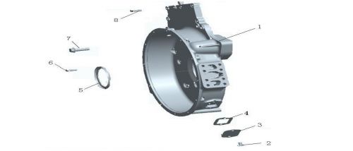 Корпус маховика v1 Howo, Sitrak MC11, MC13