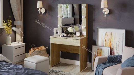 Стол туалетный «Марго» Дуб Крафт золотой