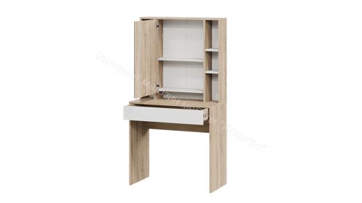 Стол туалетный «Салли» Дуб Сонома, Белый Ясень