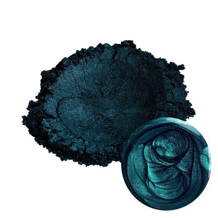 Yesky 1K Pearl EBS34 Crystal Bluish Green Pearl Powder, объем 25гр.