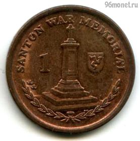 Остров Мэн 1 пенни 2008 АА