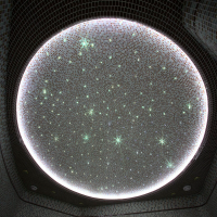 Оптоволоконный комплект звездного неба с мерцанием для бани, сауны, хаммама, иного интерьера. 250 точек