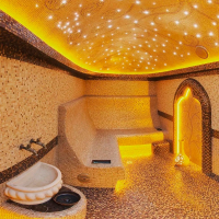 Оптоволоконный комплект звездного неба с мерцанием для бани, сауны, хаммама, иного интерьера. 250 точек