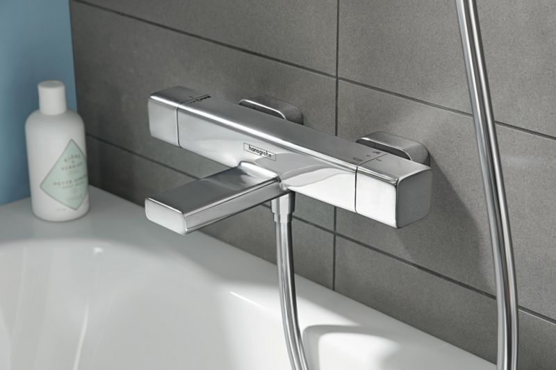 Смеситель для ванны Hansgrohe Ecostat E, с термостатом, хром 15774000