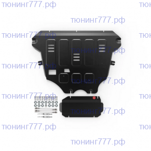 Защита картера КПП и рулевой рейки, Автоброня, сталь для Geely Monjaro и Atlas