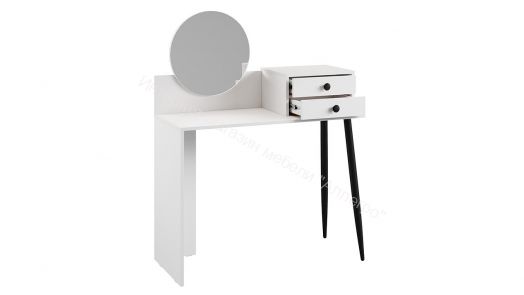 Стол туалетный «Стилтон» Тип 1 Белый, Черный муар