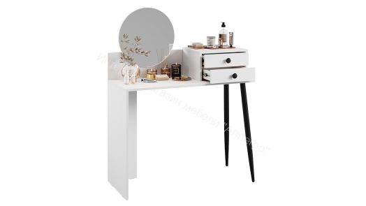 Стол туалетный «Стилтон» Тип 1 Белый, Черный муар